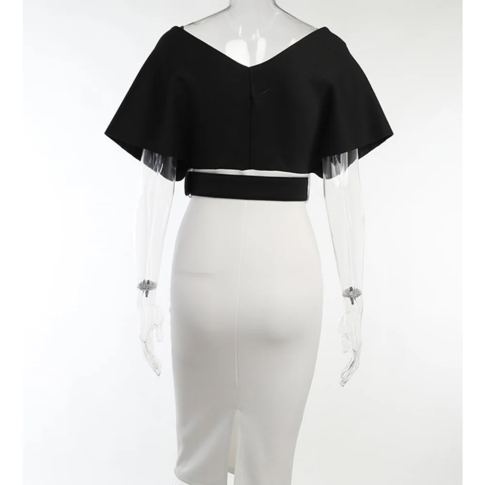 Fashion 2 color midi Dress new size S, M, L, XL, XXL Available Strech Material. - Picture 5 of 15